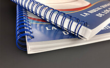impresión de libreta personalizada con wire-o o espiral doble 