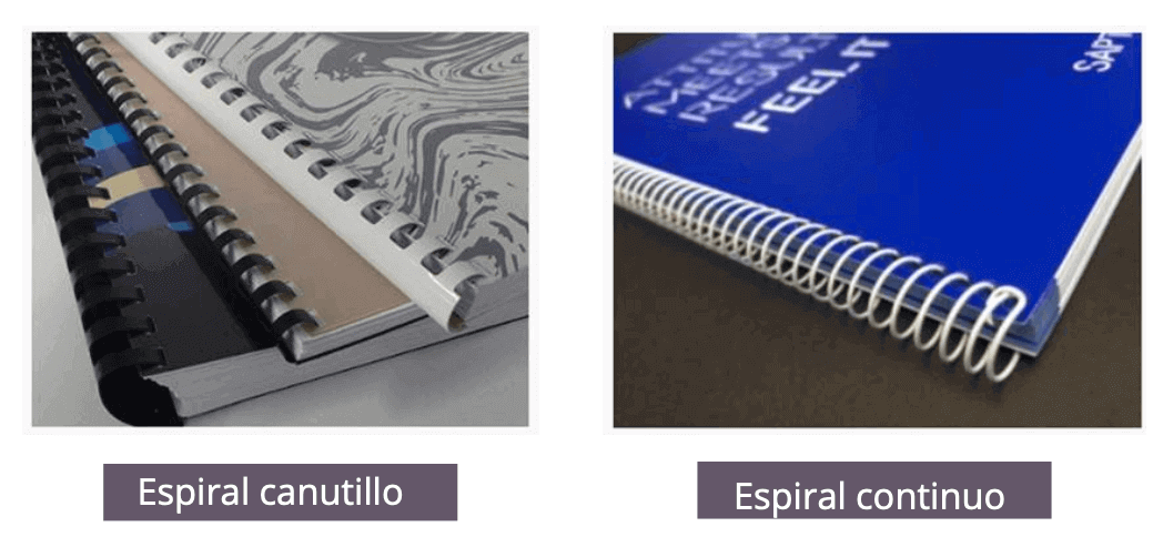 Espiral canutillo vs espiral continuo