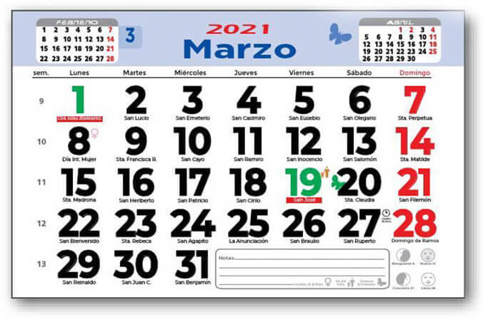 descubre calendarios personalizados faldilla mensuales