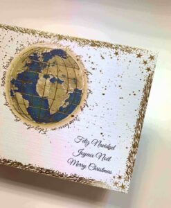 Postal de Navidad personalizada para imprimir