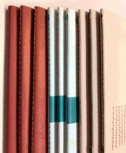 Encuadernación cosido visto con hilo de color personalizado