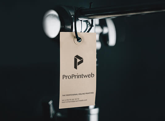 Imprimir etiqueta colgante rectangular - ProPrintweb