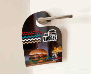 Colgador diseño hamburguesa