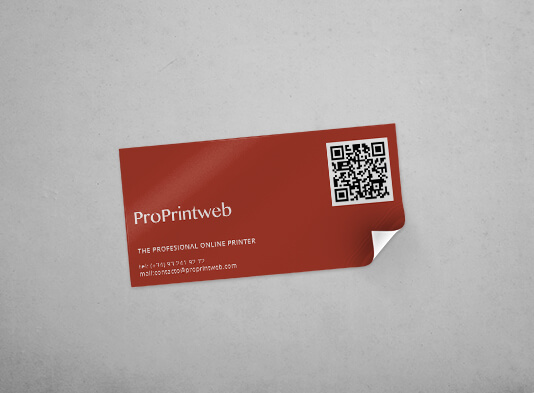 Etiqueta adhesiva rectangular personalizada - ProPrintweb