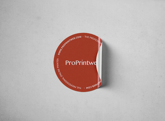 Etiqueta adhesiva circular personalizada - ProPrintweb