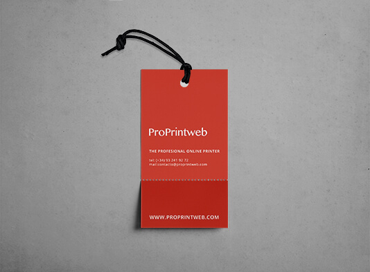 Etiqueta colgante microperforada personalizada - ProPrintweb