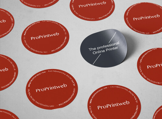 Impresión etiqueta adhesiva circular - ProPrintweb