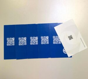 Ejemplos de tarjetas con QR personalizadas