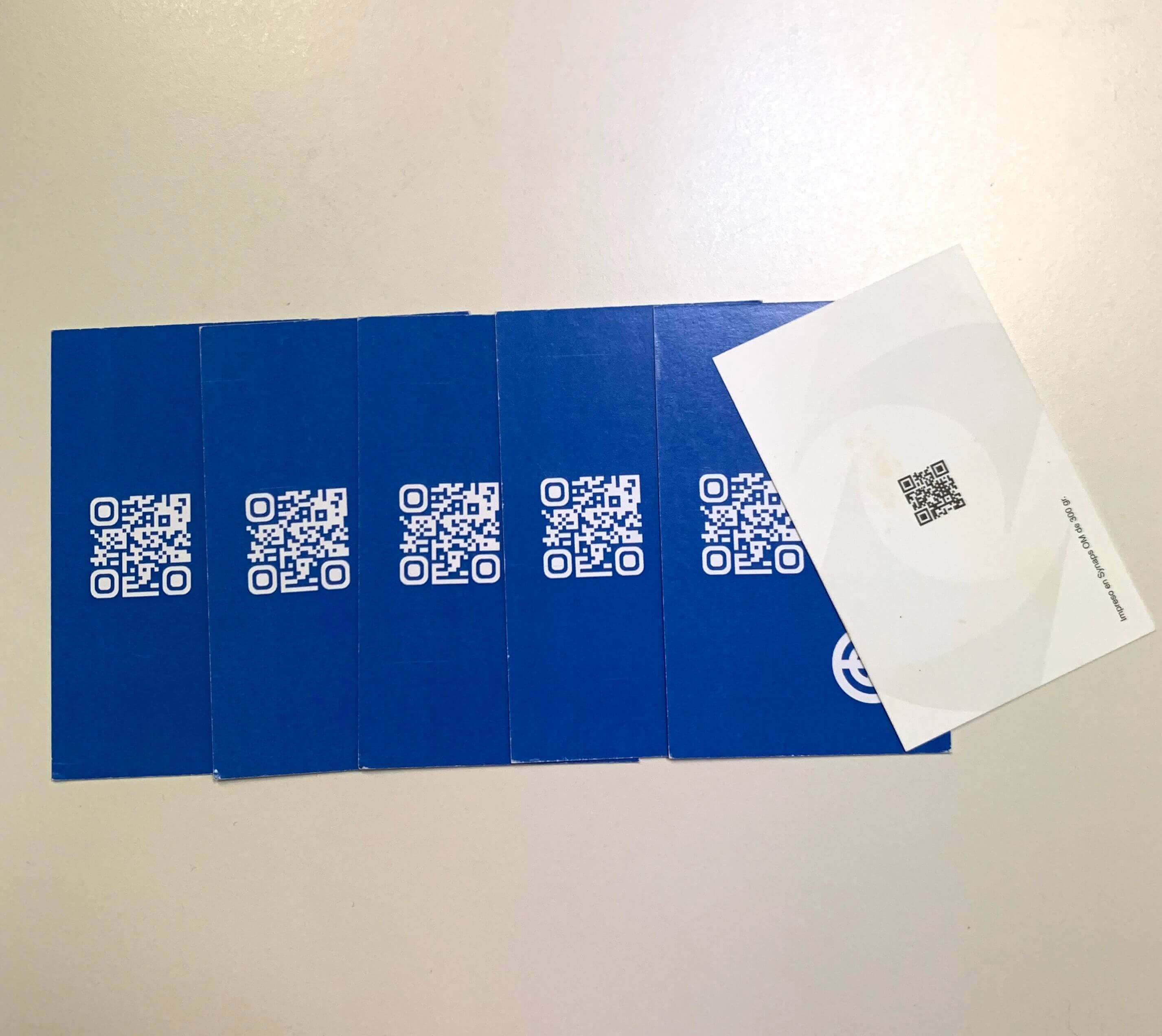 Ejemplos tarjetas QR