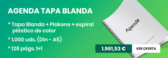 agendas tapa blanda espiralado