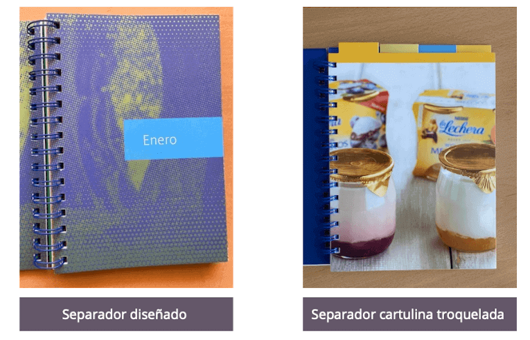 Tipos de separadores agendas