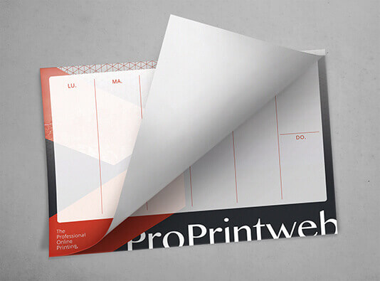 Impresion de prototipo de calendario A3 sobremesa - ProPrintweb