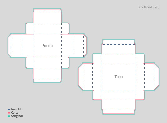 Perfil_Troquel de maqueta prototipo (1 ud) caja_tapa-fondo_AlturaCompleta  - ProPrintweb