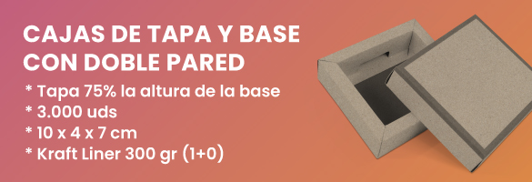 Caja tapa y base doble pared altura 75 personalizada ProPrintweb