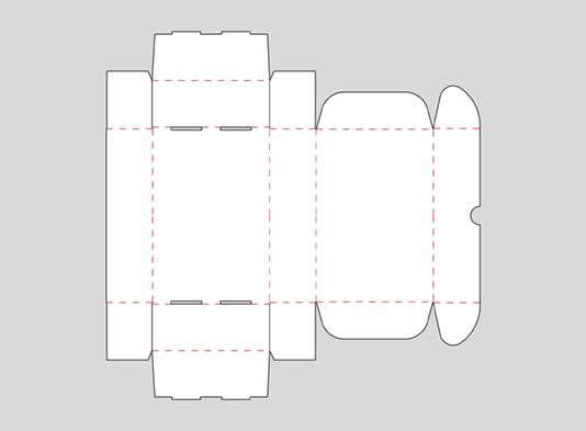 Imprimir Caja_tipo_cofre_automontable_con_ojal - Perfil 2D troquel - ProPrintweb