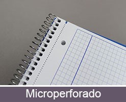 Acabados gráficos para libretas personalizadas microperforado
