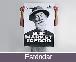 Impresión de carteles y pósters personalizables estándar