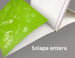 Imprimir catálogos personalizados con solapa entera