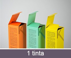 Diseño personalizado de packaging una tinta
