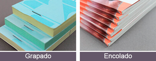 Encuadernación talonario impresión personalizable