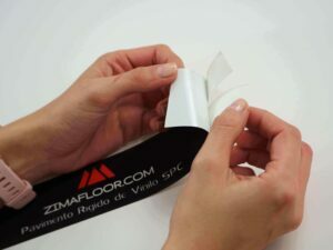 Personalizar impresión etiqueta adhesiva rectangular