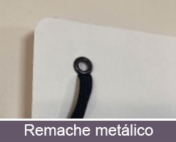 Gomas de cierre para libretas corporativas remache metálico