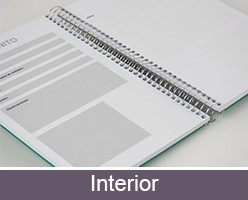 Impresión de libretas con diseño de interior personalizado