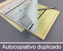Impresión de talonarios personalizados autocopiativo duplicados