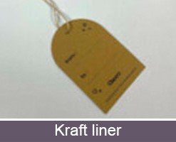 Imprimir etiquetas colgantes personalizables de kraft liner