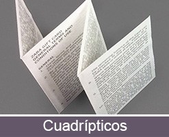 Imprimir folletos plegables personalizados cuadrípticos