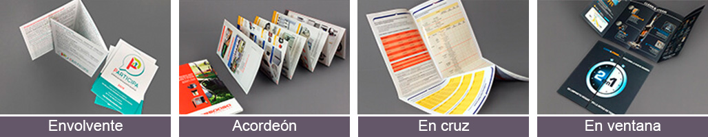 Imprimir folletos plegables personalizados