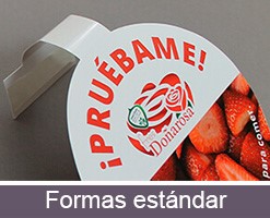 Imprimir stoppers personalizables formas estándar