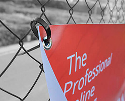 Personalizar Lona publicitaria ojales