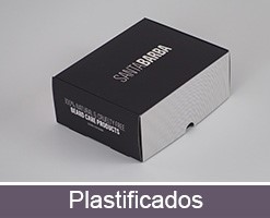 Packaging personalizable acabados gráficos plastificado