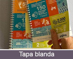 Tipos de libreta personalizada tapa blanda
