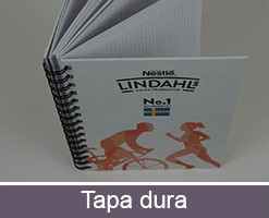 Tipos de libreta personalizada tapa dura