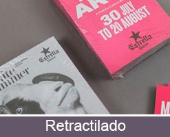 Personalizar impresión carteles y pósters acabado retractilado