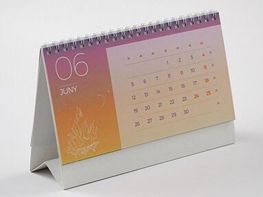 Calendario sobremesa wire-o - ProPrintweb