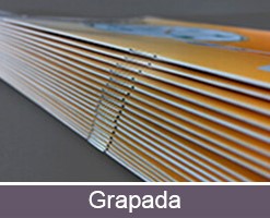 encuadernación revistas personalizables grapadas