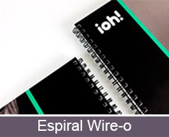 opciones encuadernación espiral wire-o catálogos