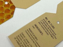 Impresión etiqueta colgante tamaño personalizado