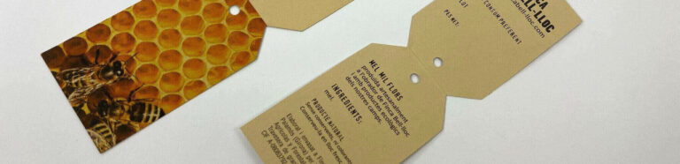 Impresión etiqueta colgante tamaño personalizado