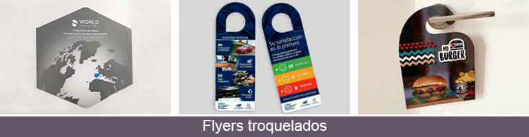 Impresión de flyers troquelados personalizados