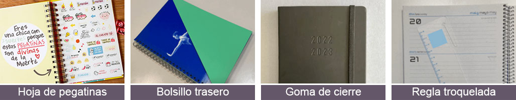 Acabados opcionales para agendas personalizadas - ProPrintweb