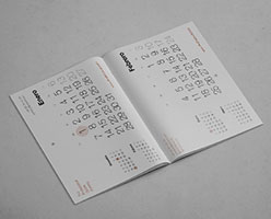 Calendario de pared grapado - ProPrintweb