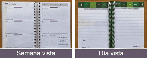 Diseño interior de agendas personalizadas - ProPrintweb