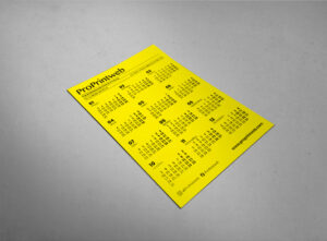 Impresión de calendario imán para nevera personalizado