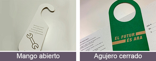 Impresión de colgadores de papel para puertas