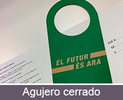 Impresión de colgadores de papel para puertas mango cerrado
