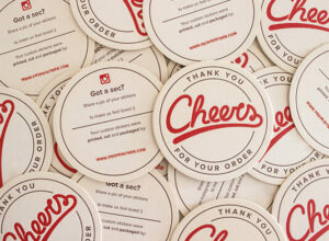 Impresión de posavasos circulares con diseño personalizado